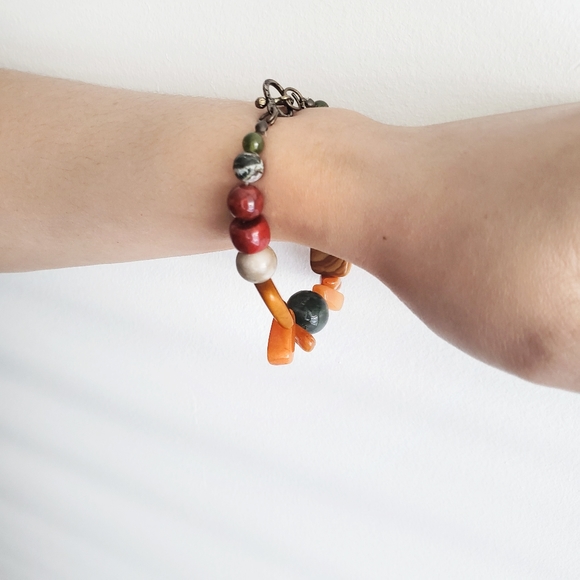 Handmade gemstone genuine bracelet - Picture 1 of 3